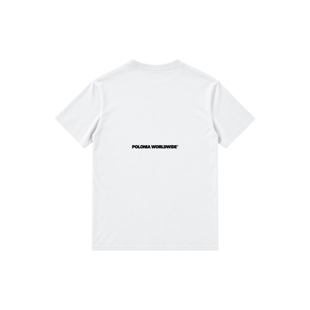 POLONIA WORLDWIDE® – „Pij Swoją Kawę“ Damen T-Shirt Weiß