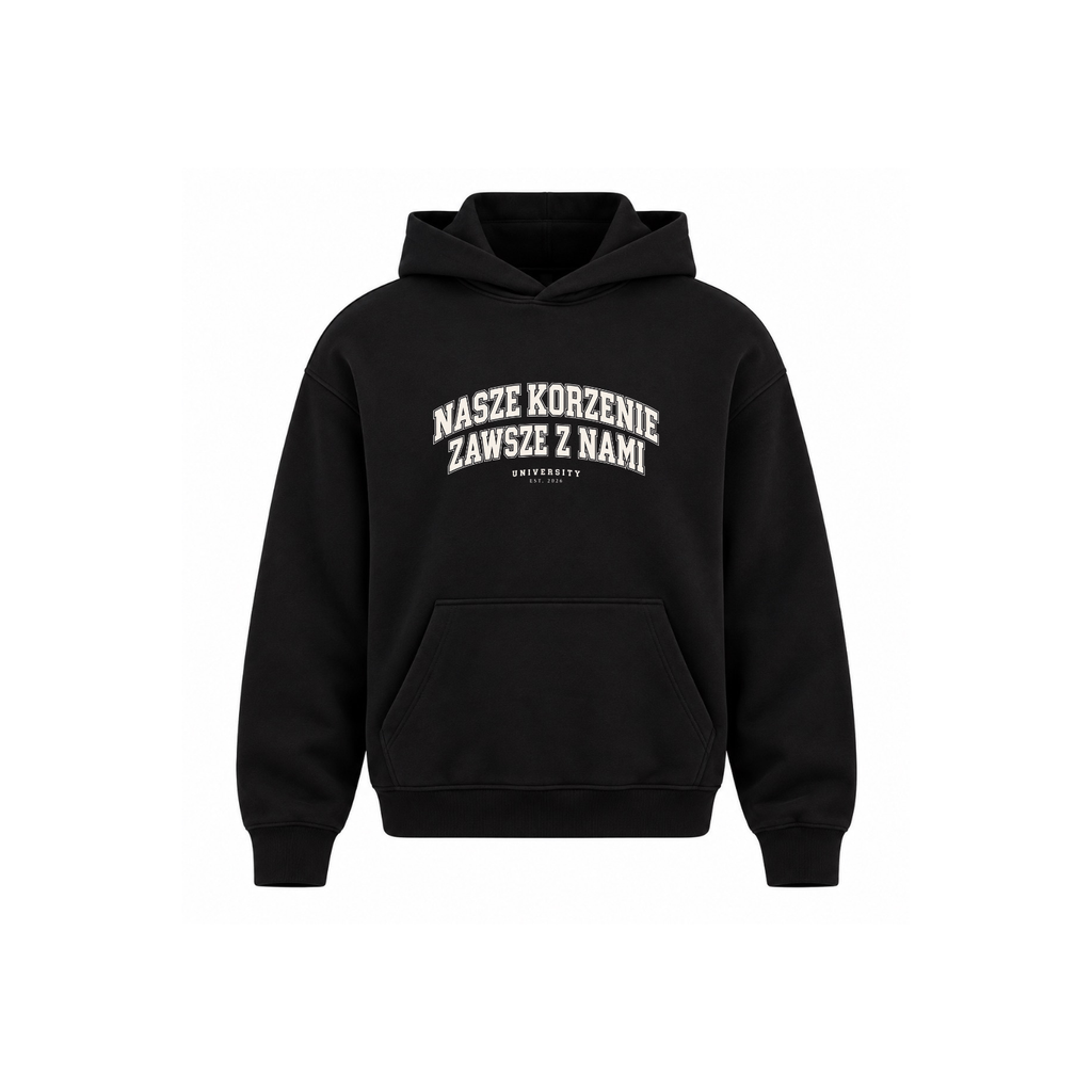 POLONIA WORLDWIDE – Nasze Korzenie Hoodie | Black