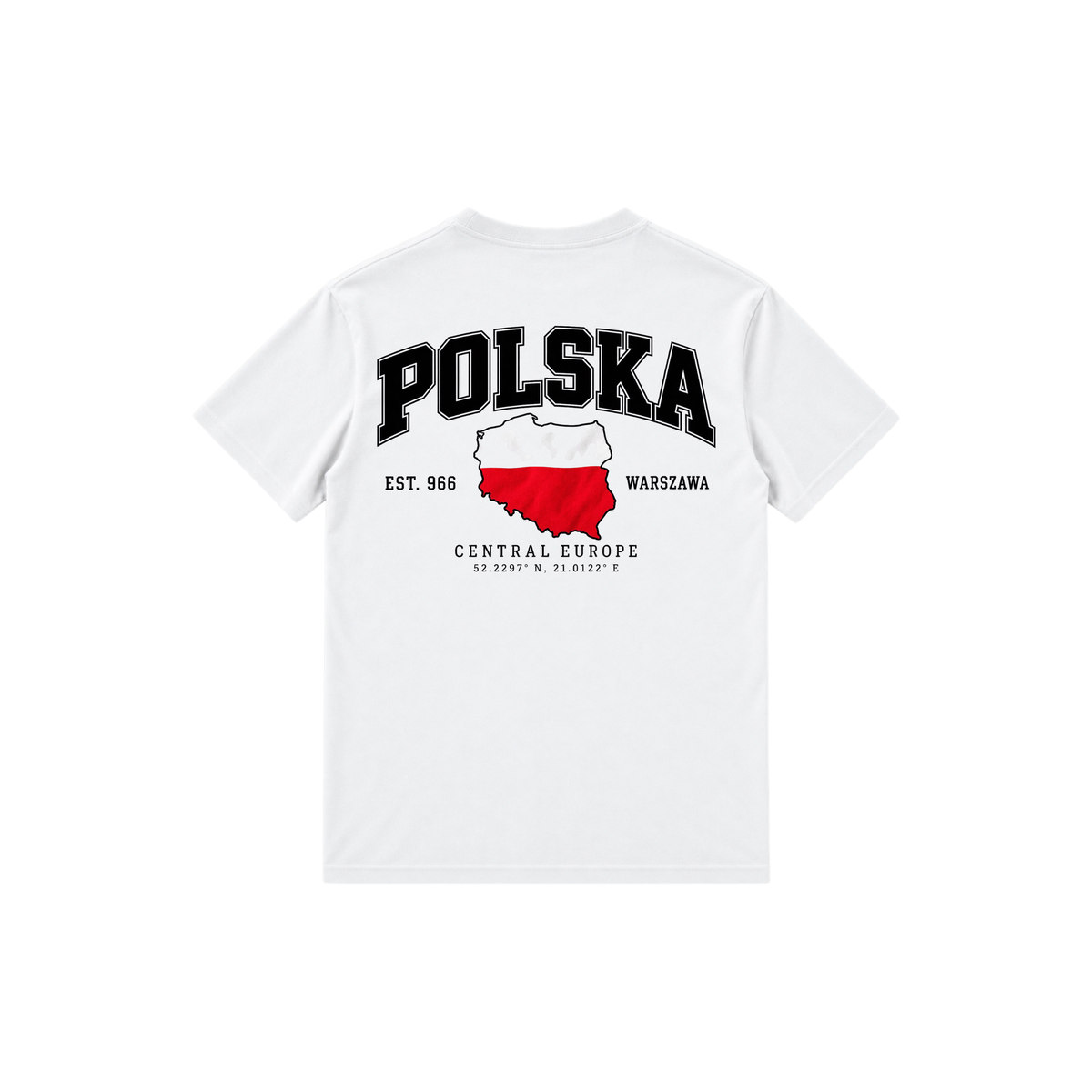 POLONIA WORLDWIDE – Polska College T-Shirt | White